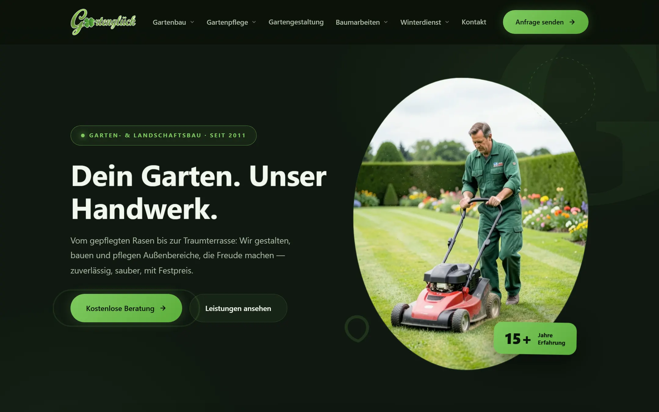 Gartenglück Falkensee — Webseite von SMUA